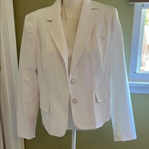 New York & Company Classic White Blazer